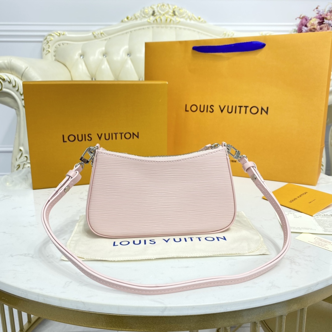 Louis Vuitton EASY POUCH ON STRAP Handbag Epi Leather M80483 Pink